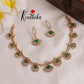 Simple American Diamond Drop Pendants Necklace Set NC1991 (Available in 2 Colours)