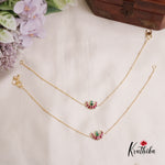 Simple Jadau Anklets A49