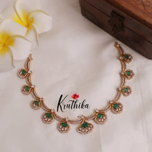 Simple American Diamond Drop Pendants Necklace Set NC1991 (Available in 2 Colours)