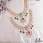 Trendy Teardrop Motifs CZ Victorian Necklace NC3267 (Available In 2 Colors)