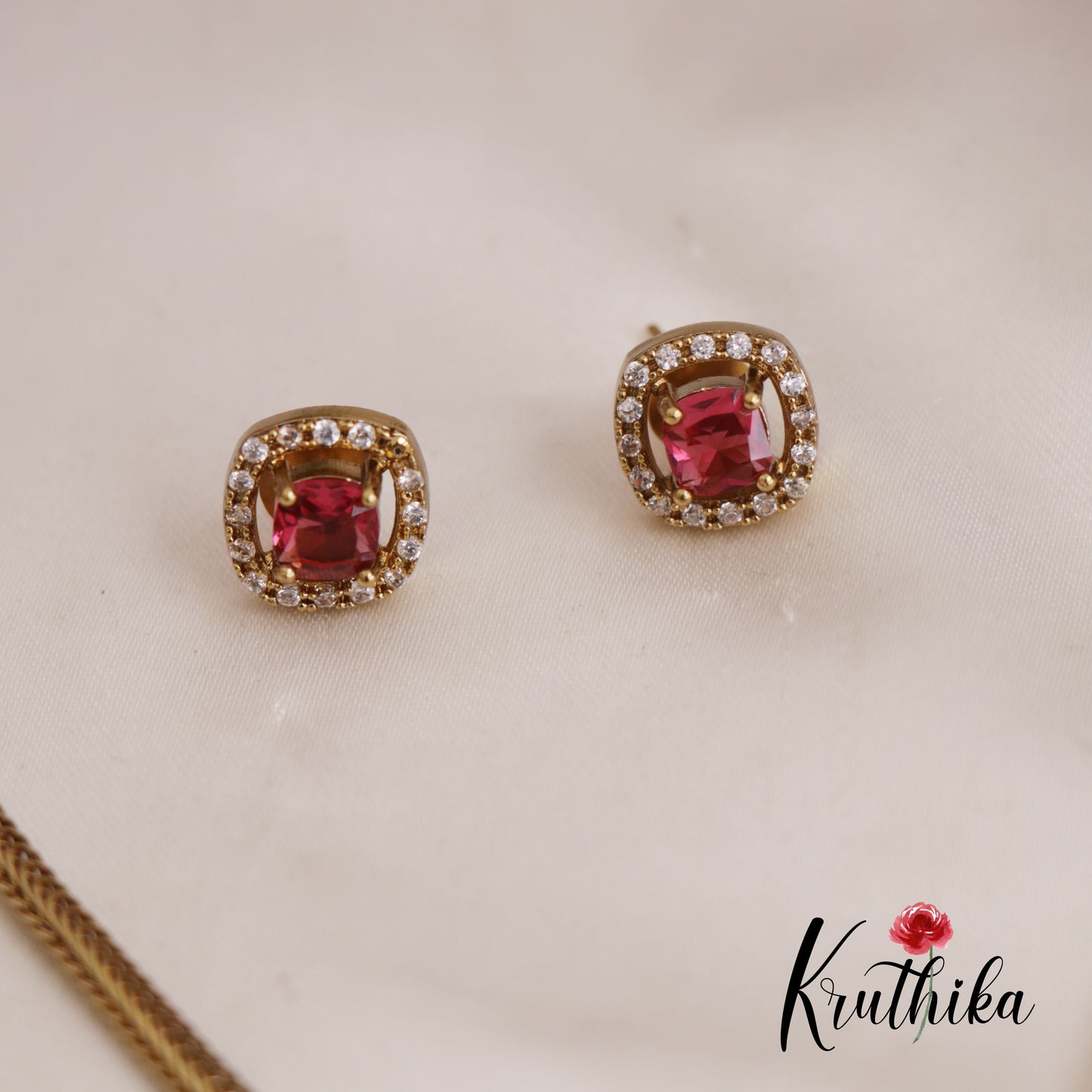 Simple Trendy CZ Necklace NC2610 (Available in 2 Colours)