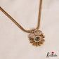 Classic Floral Mango Motifs AD Pendant Chain Set NC2876
