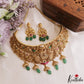 Premium Antique Radha Krishna Motifs Choker With Bead Drops NC3158 (Available In 2 Colors)