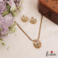 Classic Floral Mango Motifs AD Pendant Chain Set NC2876