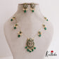 Trendy Kemp Peacock Motifs Invisible Chain With Beads Drops NC2701 (Available In 3 Colors)