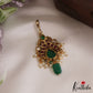 Trendy Peacock Teardrop Motifs Jadau Maang Tikka With Pearl Drops MT344 (Available In 2 Colors)