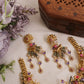 Stunning Hand Painted Ballerina Dancing Doll Motifs With AD Tassels Necklace NC2951
