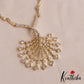 Sparkling Gold-Tone AD Square Motifs Necklace NC2843