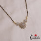 Classic Floral AD Mangalsutra with Earrings Set NC2907