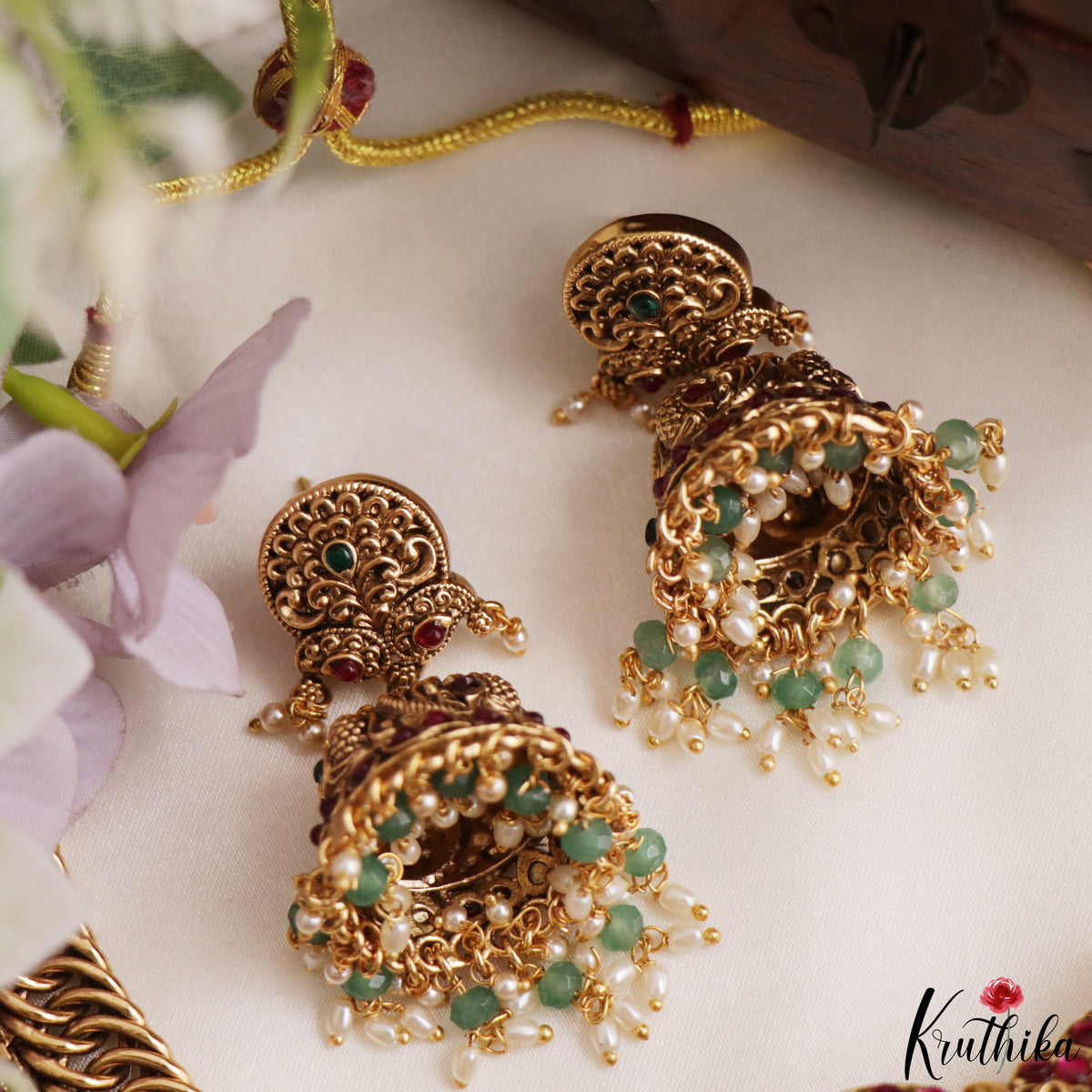 Royal Detachable Gold Replica Jadau Necklace NC3309