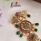 Beautiful Kemp Stones Jada Billa with Chand Balli and Jhumka J254