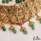 Premium Antique Radha Krishna Motifs Choker With Bead Drops NC3158 (Available In 2 Colors)