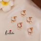 Beautyful  CZ pearl Nose rings/ Nathu/ Nath [ Assorted colors] N26