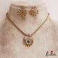 Classic Floral Mango Motifs AD Pendant Chain Set NC2876