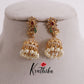 Trendy AD Peacock Jhumkas E715 (Available in 2 Colours)