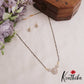 Classic Floral AD Mangalsutra with Earrings Set NC2907
