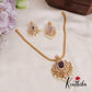 Beautiful Leaf AD Stone Hasli Necklace With Pearl Drops NC2600