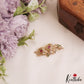 Beautiful Gold-Tone Floral Motifs AD Saree Pin SP58