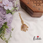 Premium Jadau Antique Teardrop Maang Tikka With Pearl Drops MT296 (Available In 2 Colours)