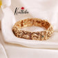 Antique finish Lakshmi Devi peacock single kada B77