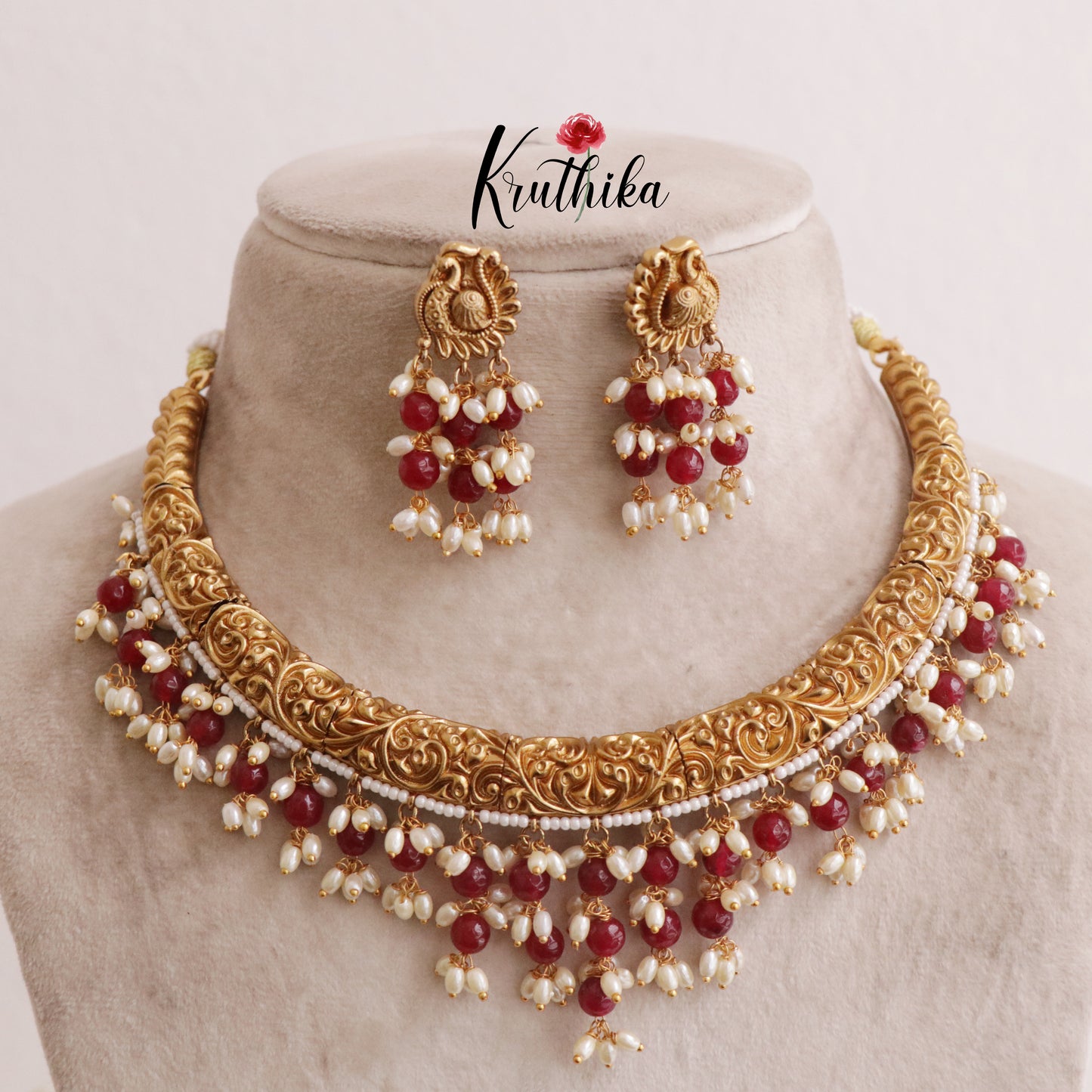 Beautiful Antique Hasli  Necklace Sets  NC2022(Available in 2 colours)