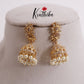 Trendy AD Peacock Jhumkas E715 (Available in 3 Colours)