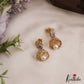 Trendy Gold-Tone AD Jhumkas With Pearl Drop E1108 (Available In 3 Colors)