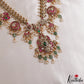Premium Peacock Floral Motifs Guttapoosalu Jadau Haaram LH2172