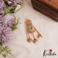 Stunning Floral Kemp Jada Billa With Half Jhumka  J377