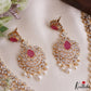 Trendy Teardrop Motifs CZ Victorian Necklace NC3267 (Available In 2 Colors)