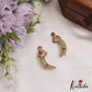 Pretty Kemp Stone Peacock Ear Climbers / Ear Cuffs E1005 (Available In 2 Colors)
