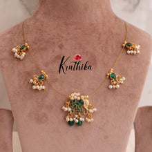 Beautifull jadau Pendent Elephant Invisible chain  NC1958