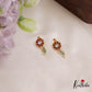 Elegant Kemp Floral Earcuffs | Upper Earrings | Bugadi Earrings With Bead Drops E896