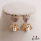 Trendy Gold-Tone AD Jhumkas With Pearl Drop E1108 (Available In 3 Colors)