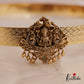Sparkling Antique Nagas Lakshmi Peacock Motifs Hip Belt With Golden Bead Drops V325