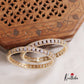 Elegant Sparking Geometric Bangles B338 (Set Of 2 Bangles)