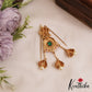 Stunning Floral Kemp Jada Billa With Half Jhumka  J377