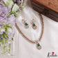 Elegant Floral Leaf Motifs CZ Victorian Choker NC3279 (Available In 2 Colors)