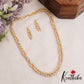 Trendy Gold-Tone Twist Pearl Mala Set NC2915