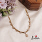Simple Trendy Floral Motifs Necklace NC2629