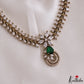 Elegant Floral Leaf Motifs CZ Victorian Choker NC3279 (Available In 2 Colors)