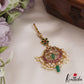 Beautiful Teardrop Motifs Jadau Maang Tikka With Pearl Drops MT345