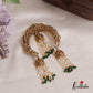 Beautiful Peacock Half Moon Shape Jhumka With Pearl Drops Jada Billa J258