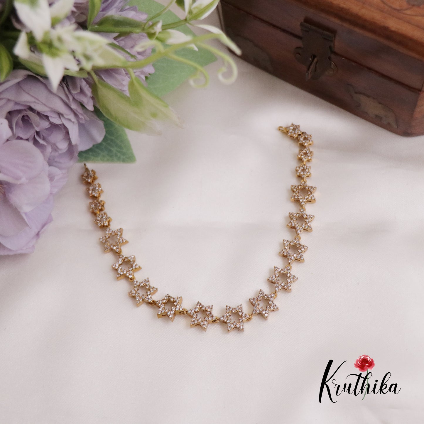 Elegance CZ Twinkling Star Necklace NC2287