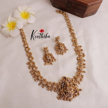 Gorgeous Lakshmi Haaram with Golden Beads LH1871
