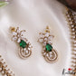 Elegant Floral Leaf Motifs CZ Victorian Choker NC3279 (Available In 2 Colors)