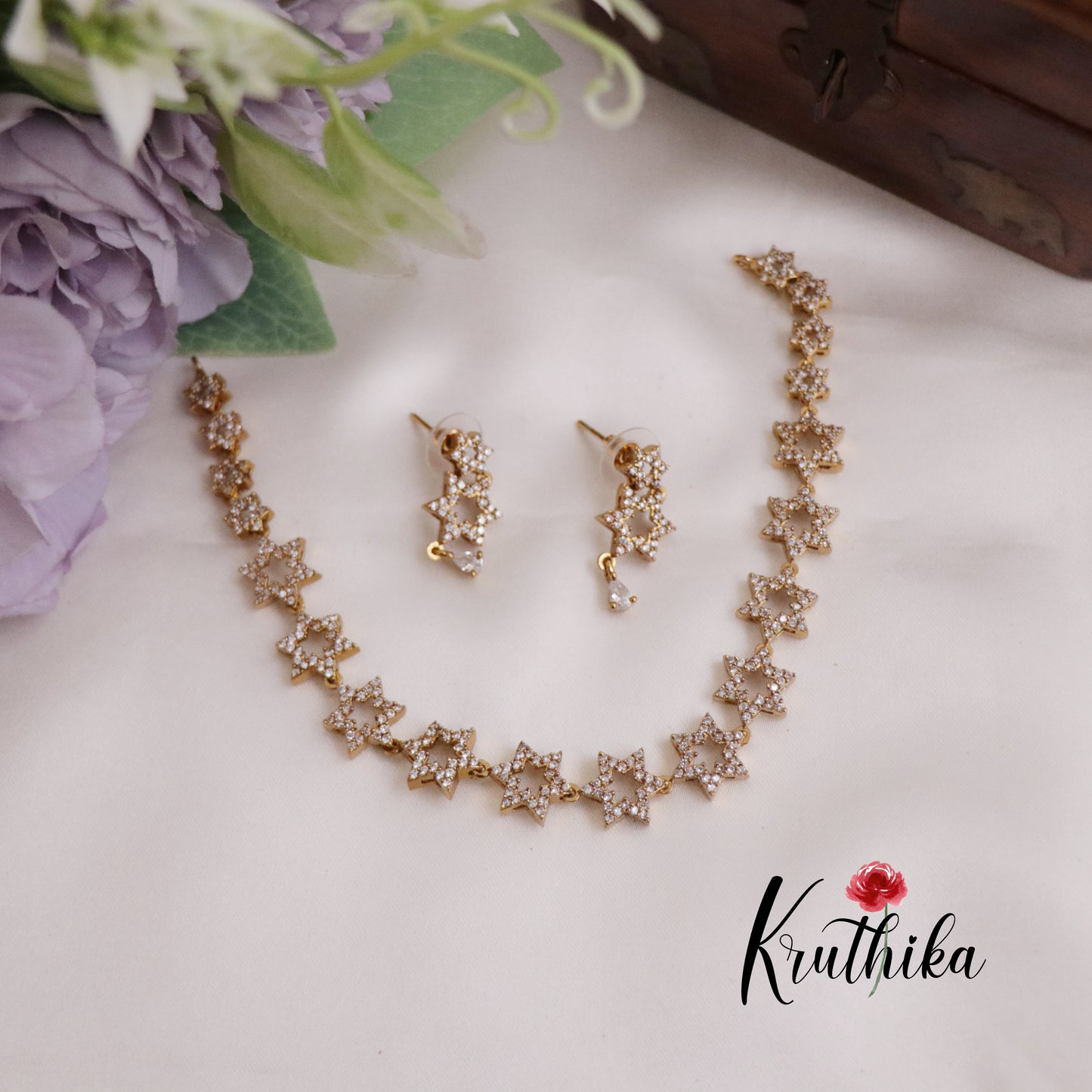 Elegance CZ Twinkling Star Necklace NC2287