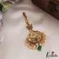 Beautiful Teardrop Motifs Jadau Maang Tikka With Pearl Drops MT345