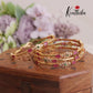 Gorgeous CZ Multi Stone Bangles B232 (Set of 4 Bangles)