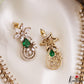 Elegant Floral Leaf Motifs CZ Victorian Choker NC3279 (Available In 2 Colors)